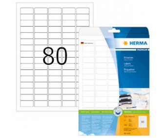 Kleebisetiketid Herma Premium - 35.6x16.9mm, 25 lehte